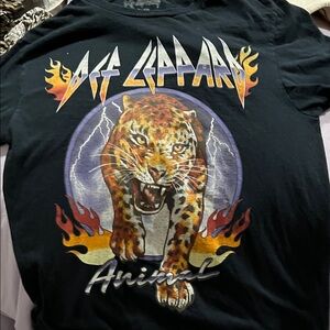 Def Leppard Black Graphic Tee